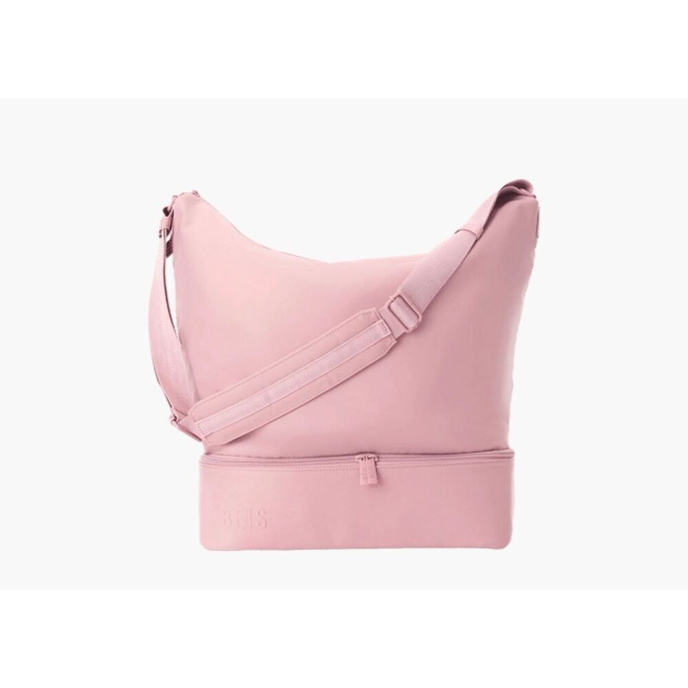 NWT BEIS TRAVEL The Crescent Weekender- pink